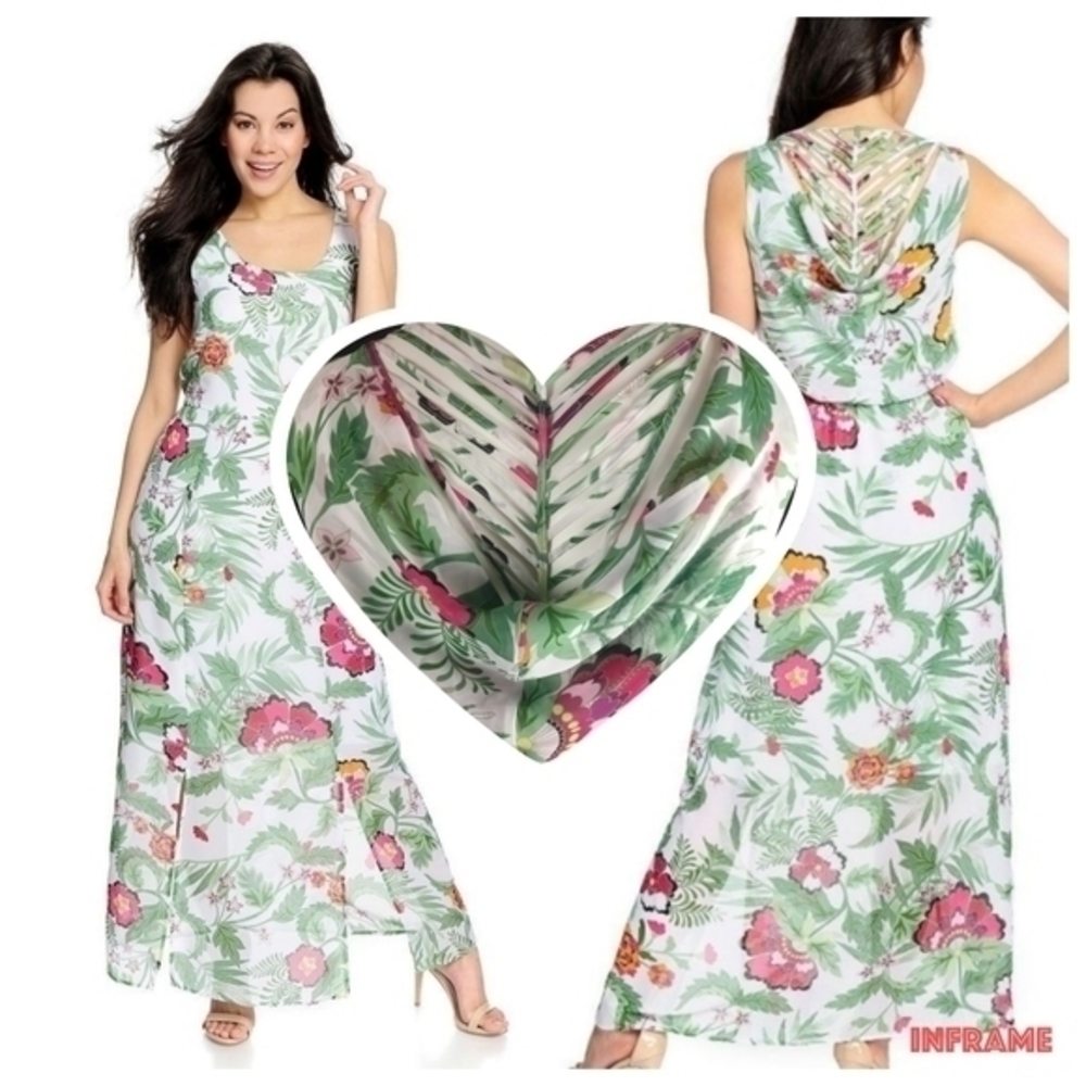 Kate & Mallory Lattice Maxi Dress